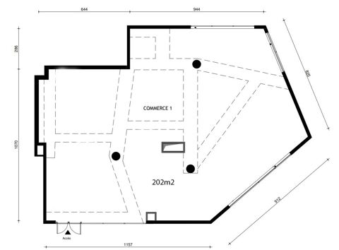   MONTREUIL -  DROIT AU BAIL, Local commercial polyvalent 202 m² (Quartier Nature - ZAC Boissière Acacia - Métro 11 La Dhuys) 
