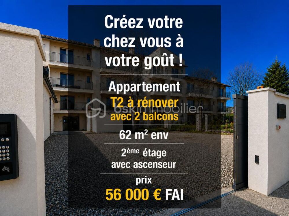 SAINT-CHRISTOL ((84) - Créez votre T2 sur mesure ! Plateau sous forme d'appartement de 62 m² env. situé au 2ème étage avec ascen