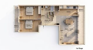  Appartement à vendre 3 pièces 65 m²