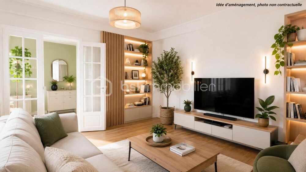 Appartement 65 m²  Bois-Colombes (Les Vallées) - cave - sans de vis à vis - charme de l'ancien