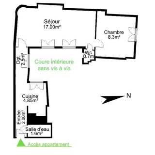  Appartement à vendre 2 pièces 38 m²