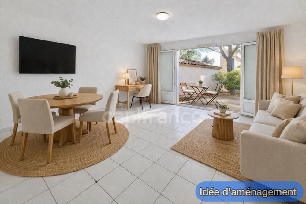Maison 2 chambres avec terrasse, petit jardin et garage