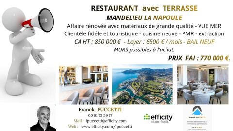 Restaurant 770000 06210 Mandelieu la napoule