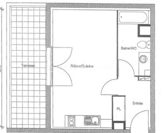  Appartement  vendre 1 pice 29 m