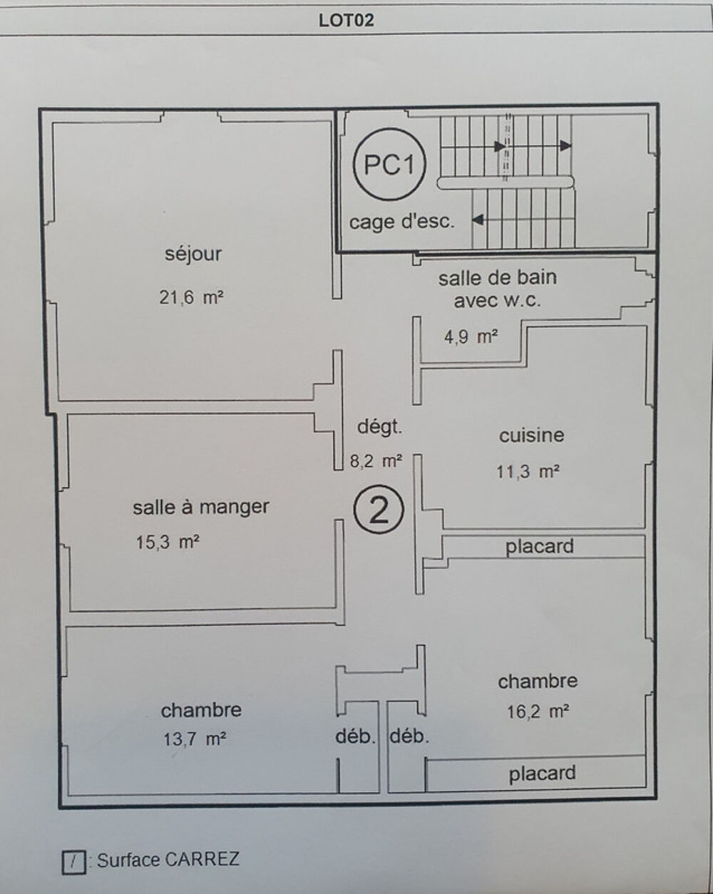 Appartement 91.2 m² - 4 pièces au calme - 1er étage - Quartier TIVOLI / WACKEN