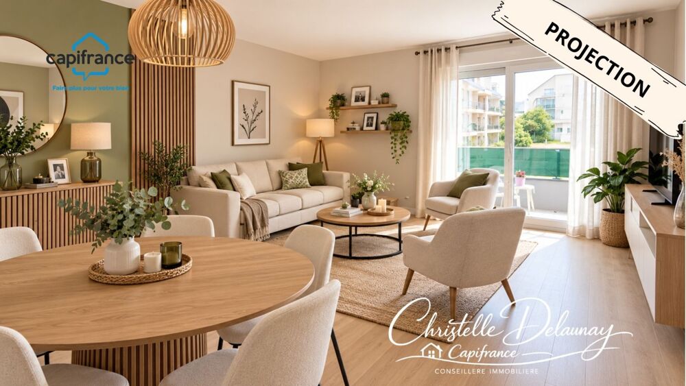 Appartement T4 lumineux avec balcons  Vern-sur-Seiche
