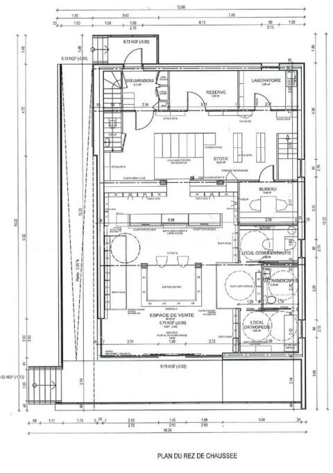   LOCAL COMMERCIAL DE 139M� AVEC HABITATION AU DESSUS 