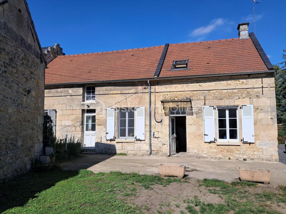 Vente Maison Maison en pierre 124 m2 vivable de plain-pied 4 chambres terrain clos 1500M2 50 min Charles de Gaulle Attichy