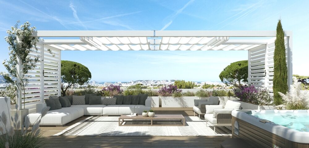 Vente Appartement appartement à vendre 5 pièces de 125m2 avec roof top de 110m2, MARSEILLE 12EME ARRONDISSEMENT (13) Les trois lucs