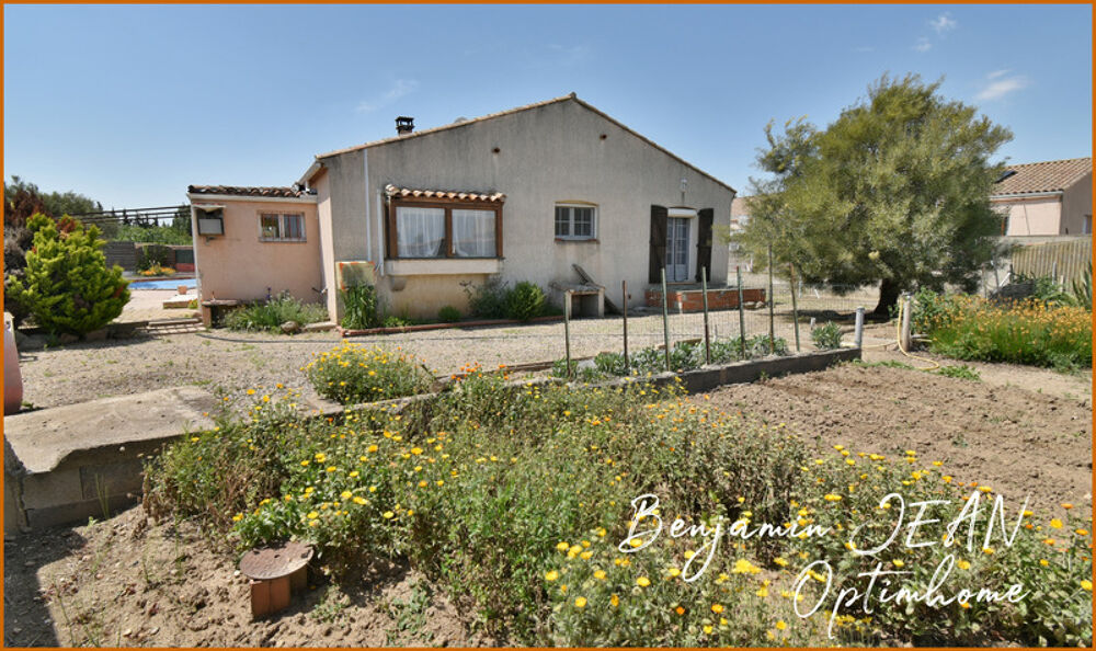 Maison de plain-pied 166m² avec piscine sur 1200m² à Sérignan  Gros potentiel !