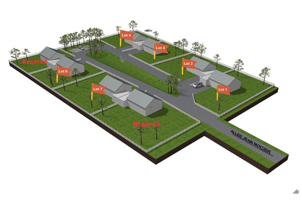 Vente Terrain Terrain de 638m² Lot n°7 
