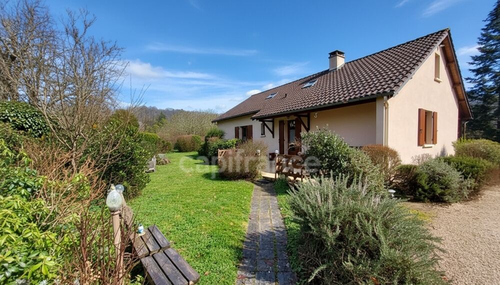 Maison à Sergeac de 151m², 6 pièces, au calme, sans vis à vis, sans travaux avec vue dégagée + garage XXL + chalet