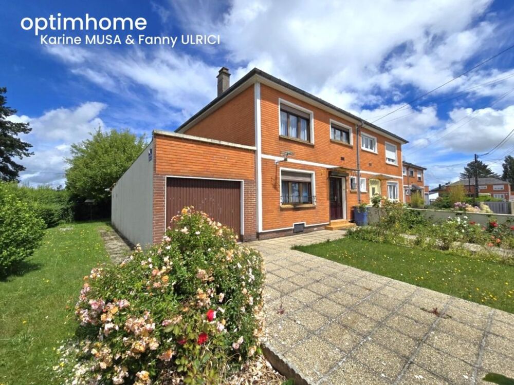 HIRSON (02) - ? Vente maison semi-individuelle, avec 3 chambres ???, garage ? et jardin ?