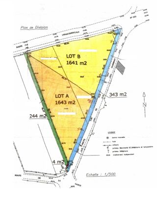  Terrain  vendre 1643 m