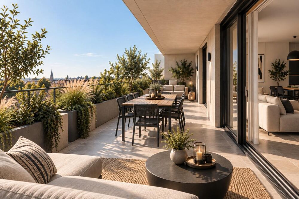 Vente Appartement T3 à Saint-Jean Belcier - 19 m² de terrasse plein sud pour prolonger l'été Bordeaux