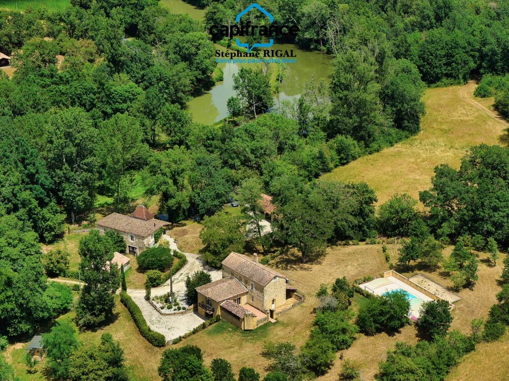 Vente Propriété/Château Propriete à vendre 6 pièces PAULHIAC (47) propriété de 265m2 comprenant maison, moulin et dépendances Paulhiac
