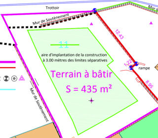  Terrain � vendre 435 m�