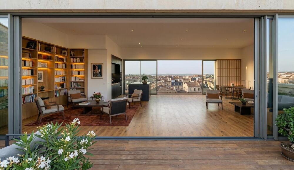 Vente Appartement *****Appartement haut de gamme T3 bis TRAVERSANT vue GARONNE DOUBLE TERRASSE avec ascenseur et local vélo CHARTRONS !!**** Bordeaux