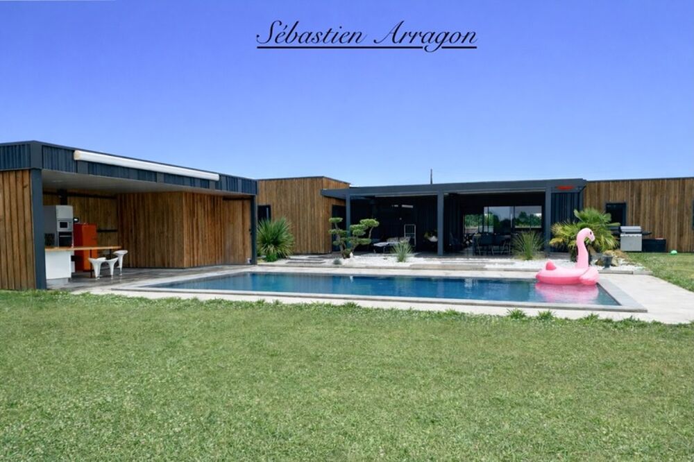 Villa contemporaine darchitecte avec piscine Art de vivre à la campagne, en Lot-et-Garonne- GRANGES SUR LOT (47)