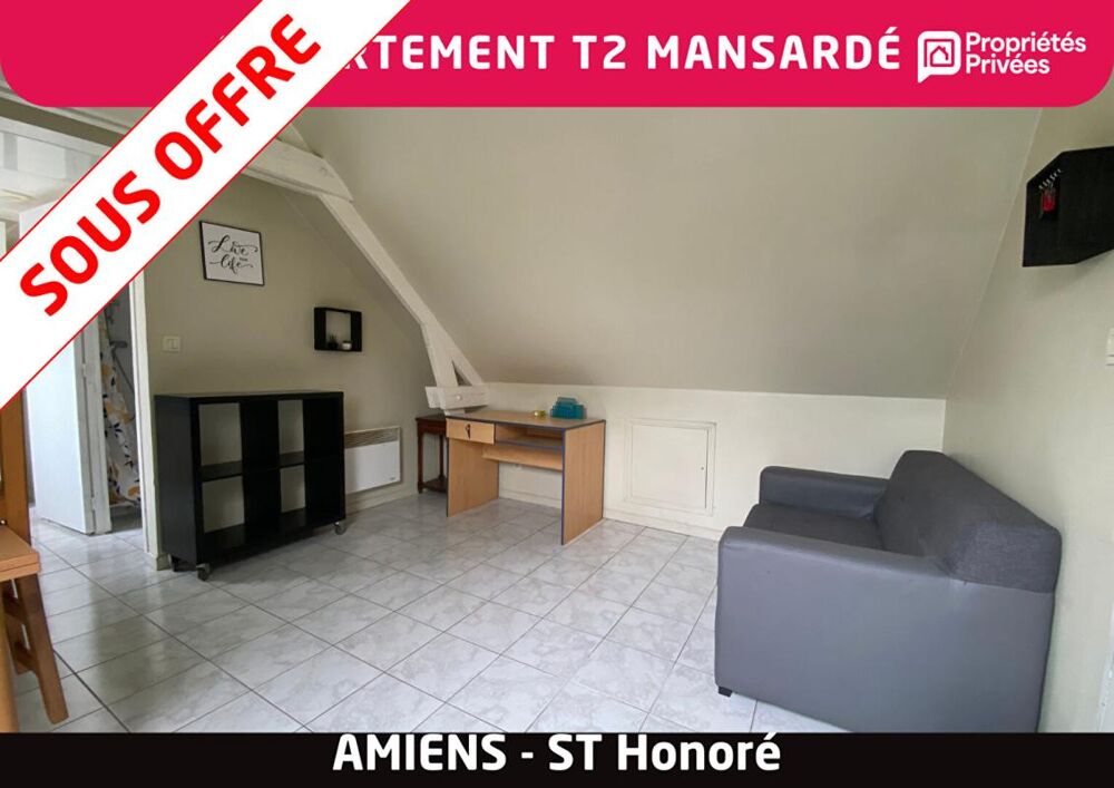 Appartement T2 mansardé - Amiens Quartier St Honoré-Jeanne d'Arc - Vente Interactive