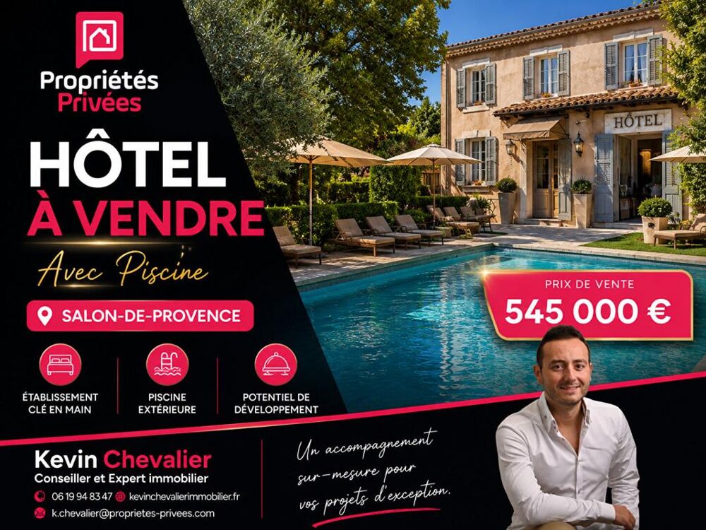   EXCLUSIVITE SALON DE PROVENCE - HOTEL , RESTAURANT , PMR, PISCINE 