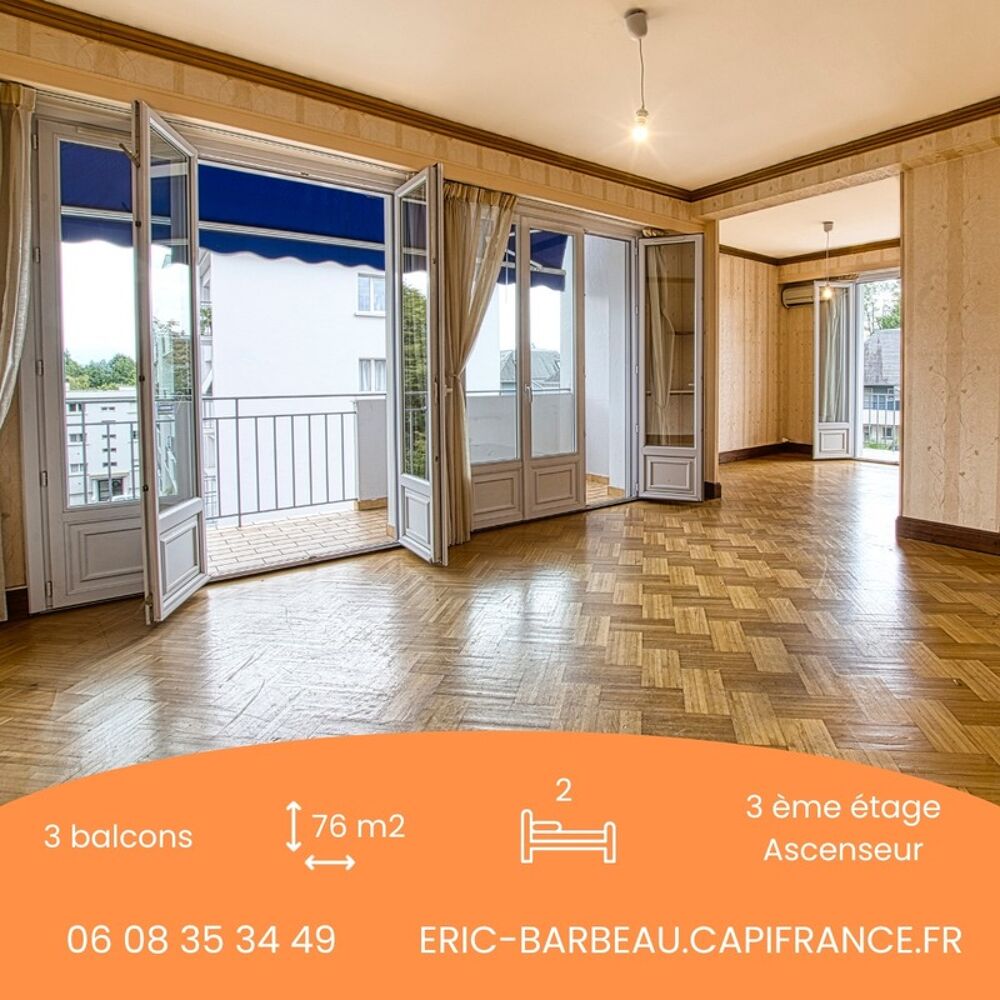 Appartement - 76 m² - 2 chambres - PAU - Allée de Morlàas