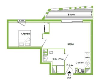 Location Appartement BAYONNE – Appartement T2 avec balcon et parking Bayonne