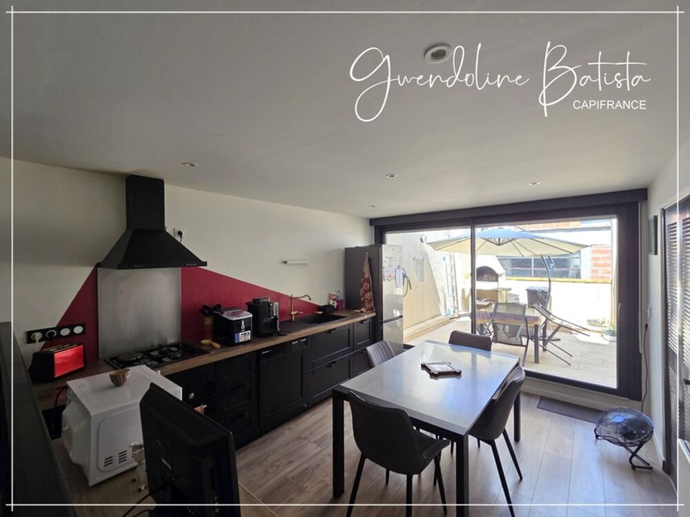 Maison de village en pierre 93m² (150m² surface utile) - 2 chambres - Terrasse 16m²