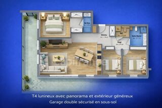  Appartement � vendre 4 pi�ces 83 m�