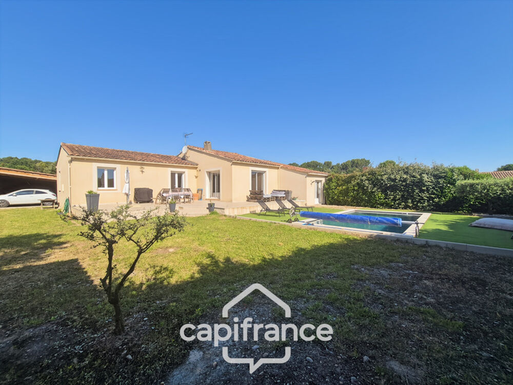 Maison à vendre 5 pièces 123m-ROQUEMAURE (30), piscine, sans vis-à-vis- terrain 900m²
