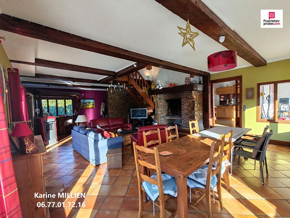 SAINT LUBIN DES JONCHERETS 28350 Maison individuelle sur sous-sol total + studio aménagé - 1 étage - 4 chambres - Terrain - 270
