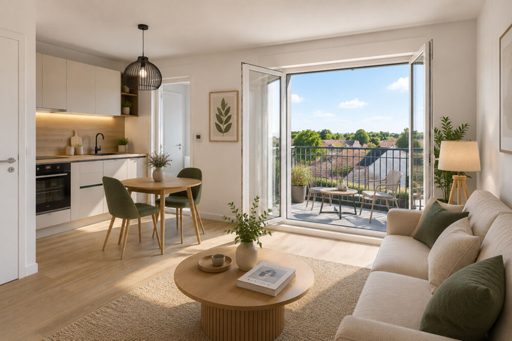 Clermont (60)  T2 de 47,80 m² avec balcon, parking