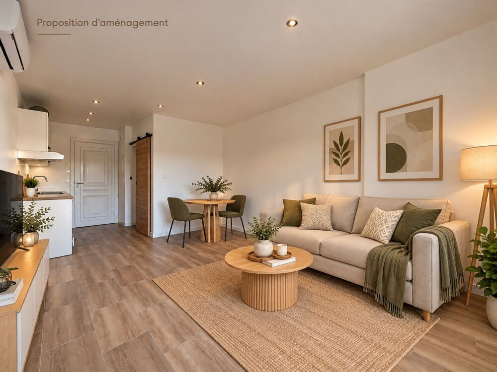 Vente Appartement STUDIO RÉNOVÉ AVEC JARDINET PRIVATIF ET VUE SUR LES VIGNES Brue auriac