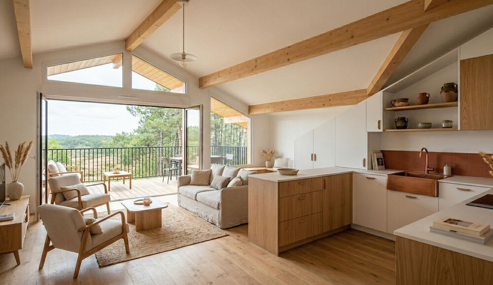 62 m², 2 PIÈCES + BALCON, CELLIER, 1 PARKING