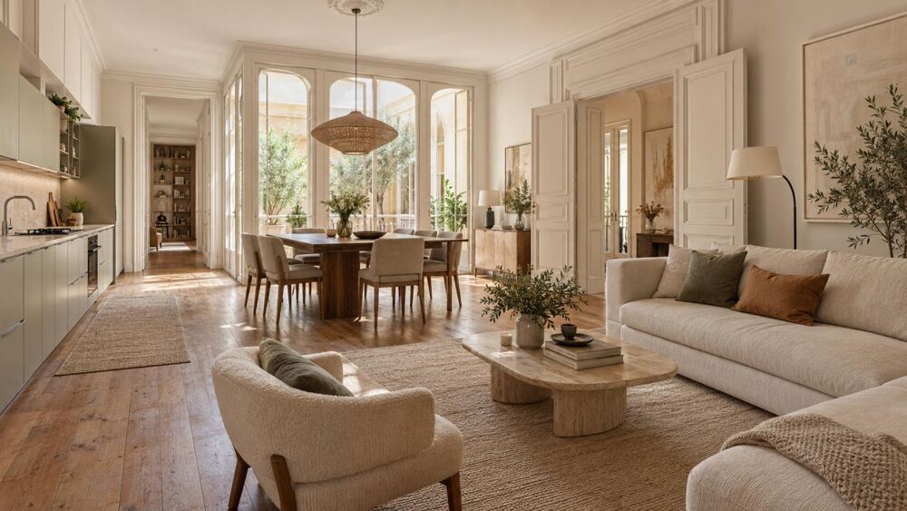 Vente Appartement BORDEAUX CHARTRONS - T4 D'EXCEPTION DE  171 m² AVEC JARDIN INTERIEUR Bordeaux