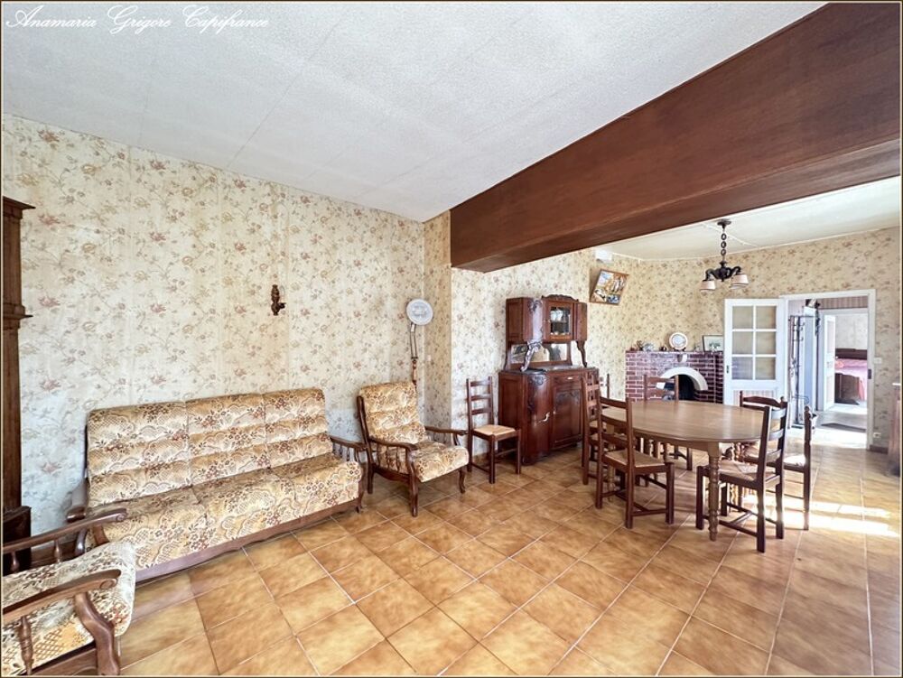 Frazé (28160) Longère de plain-pied à rénover 100 m² habitable, jardin 1676 m²  Proche Château