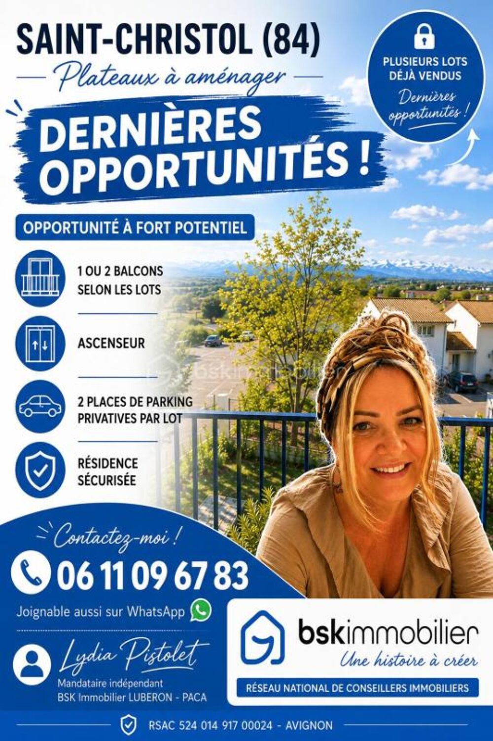 SAINT-CHRISTOL ((84) - Créez votre grand T3 sur mesure ! Appartement à rénover de 100 m² env. situé au 3ème étage avec ascenseur