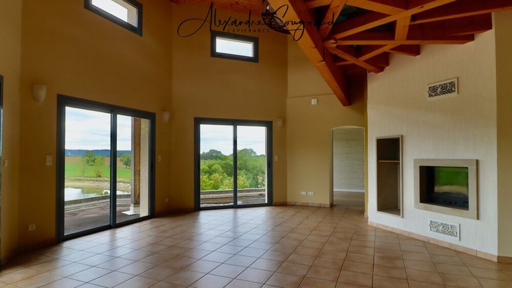 A vendre - CAHUZAC (81) - Maison contemporaine 145 m² avec sous-sol complet, terrain de 1700 m² et vue imprenable sur le lac