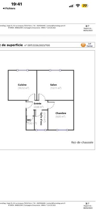  Appartement � vendre 2 pi�ces 40 m�