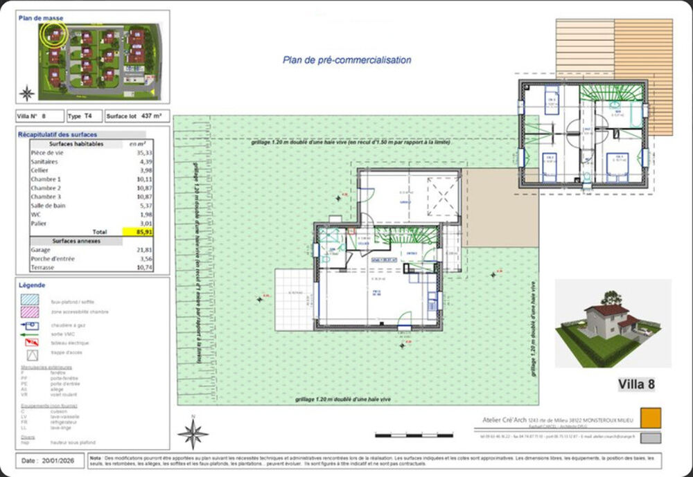 maison à vendre 4 pièces CLONAS SUR VAREZE (38)