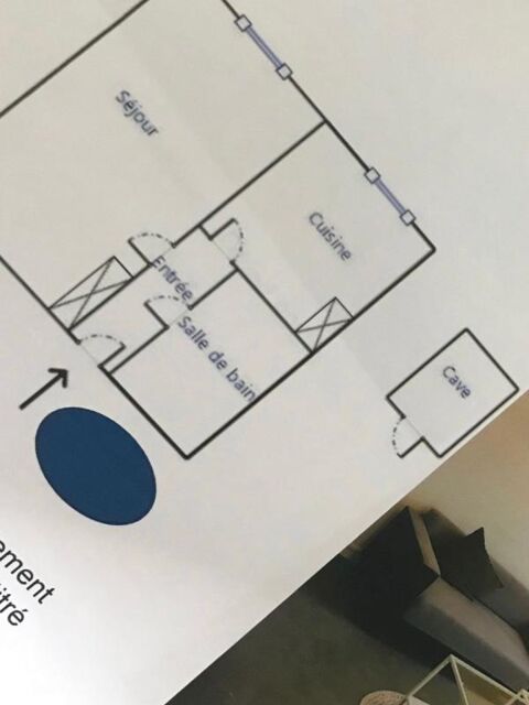  Appartement  louer 1 pice 33 m