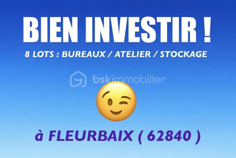   FLEURBAIX ( 62840 ) TERRAIN - ATELIER - STOCKAGE - BUREAUX...LA BONNE AFFAIRE ! 