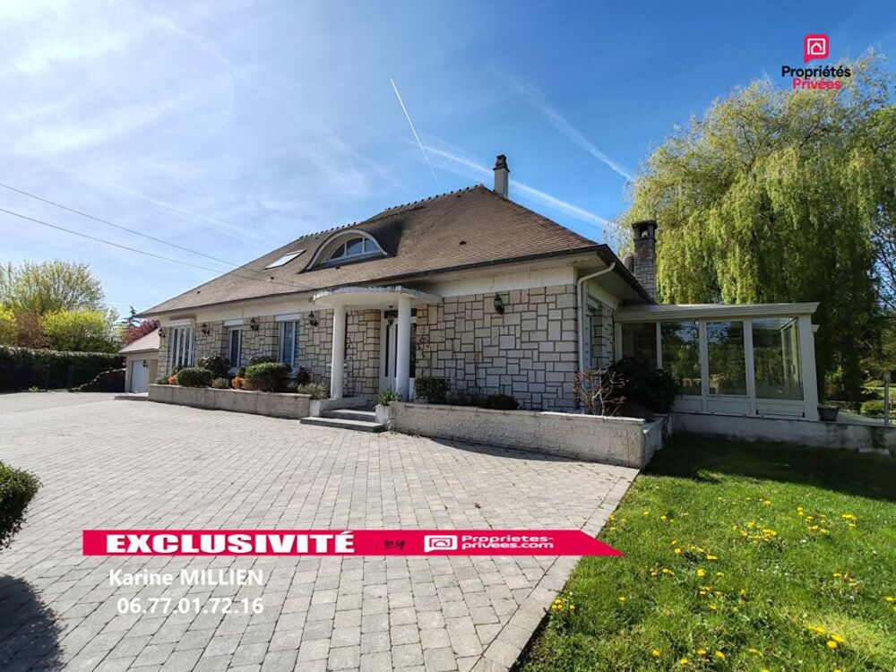 IVRY LA BATAILLE 27540 Maison individuelle avec véranda chauffée - 1 étage - 4 chambres - Double garage - Quart port - Piscine H