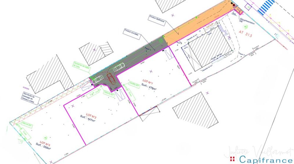 Vente Terrain MOIRANS (38430) : Terrain à vendre de 447,00 m² Moirans