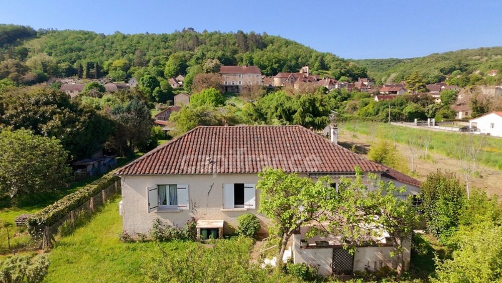 Maison 108m², 4 pièces, 3 chambres, Garage, beau jardin arboré et ensoleillé, équipement neuf, Allas-les-mines