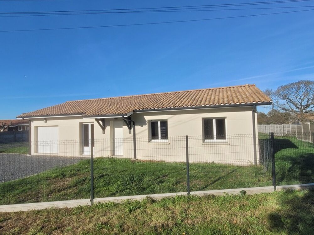 Dpt Gironde (33), à vendre maison neuve 90 m2 avec en plus garage 15 m2 et terrain de 820 m2