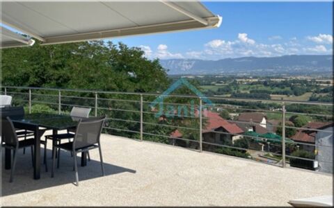 Dpt Ain (01), à vendre CHALLEX maison de belle facture P6 de 180 m2 hab avec 100 m2 de terrasse panoramique 965000 Challex (01630)