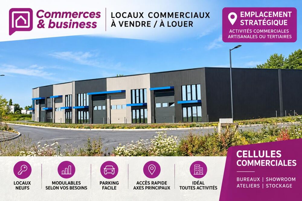   ILLE-ET-VIALINE- MINIAC MORVAN - LOCAL D'ACTIVITÉS 170,52 M2 PORTE SECTIONNELLE 4,50M 