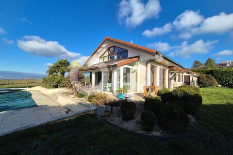   Messery  Villa de plain-pied avec vue sur le lac Lman, proche Yvoire et de la liaison bateau vers la Suisse / Genve Villa - 6 pice(s) - 140 m
