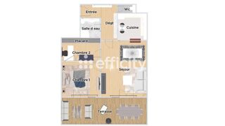  Appartement à vendre 3 pièces 75 m²